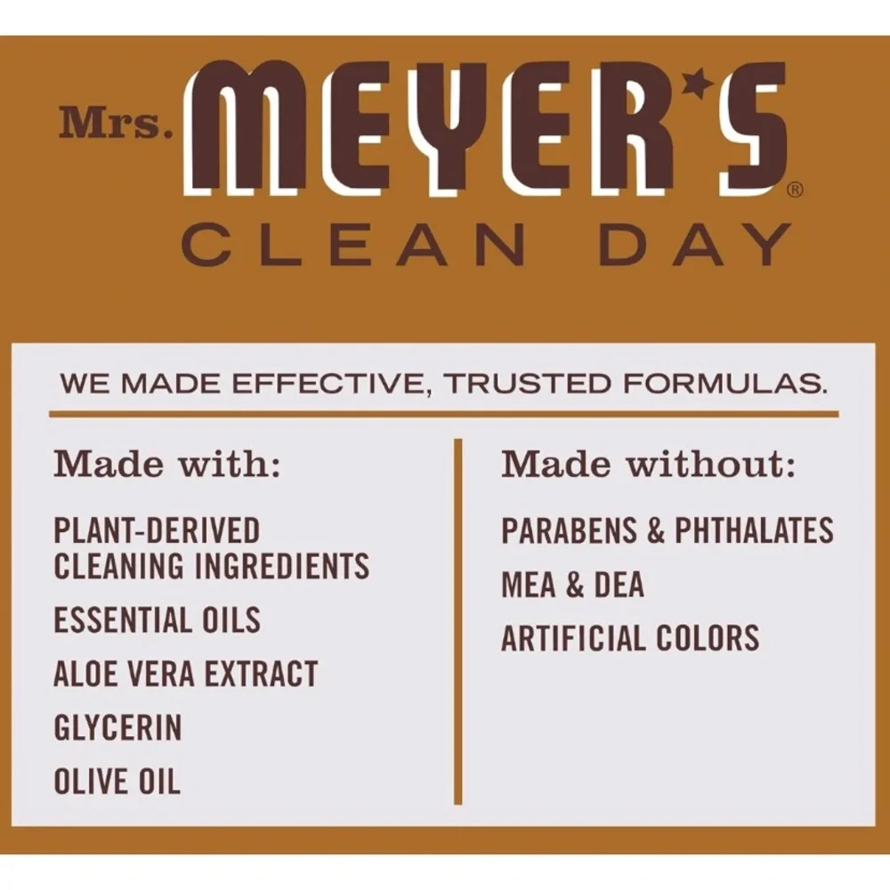 Set‎ of 3 Mrs. Myers Acorn Spice Hand Soap - limited edition- 12.5oz bottles